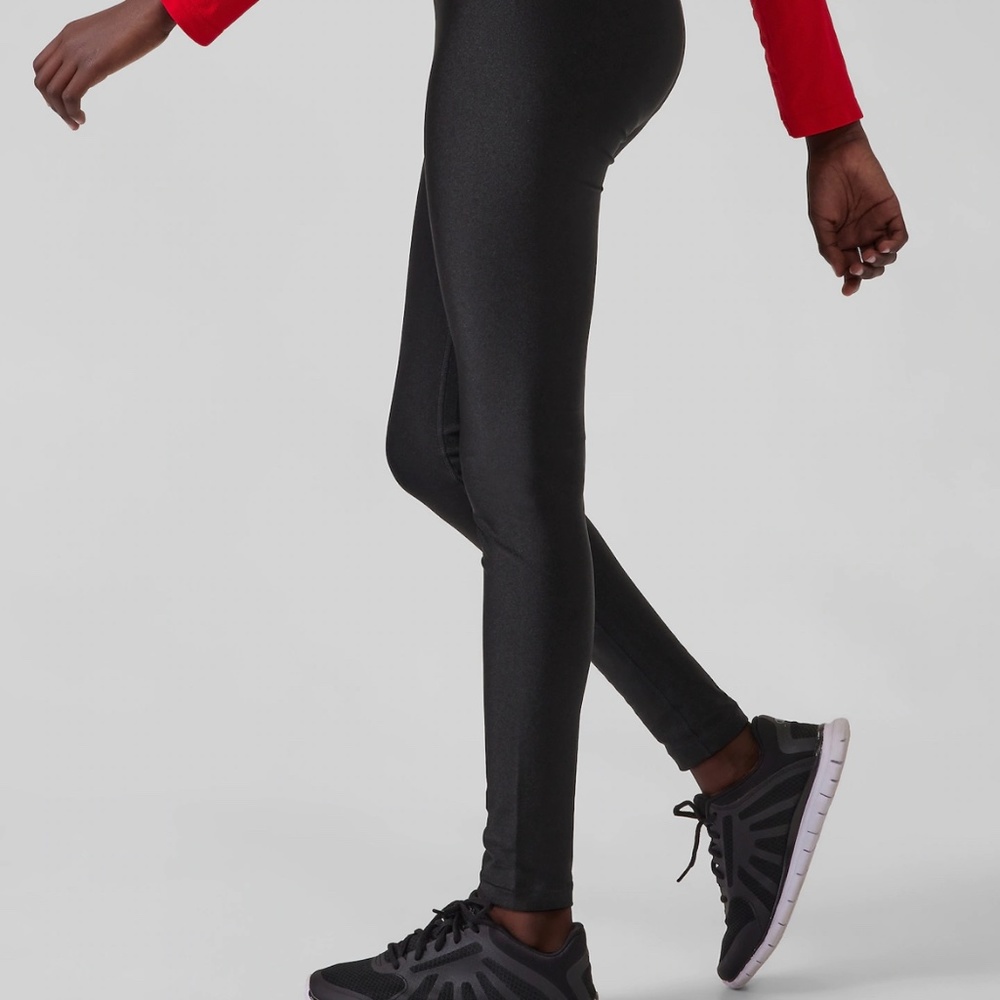 Athleta girl size 7 shine black leggings